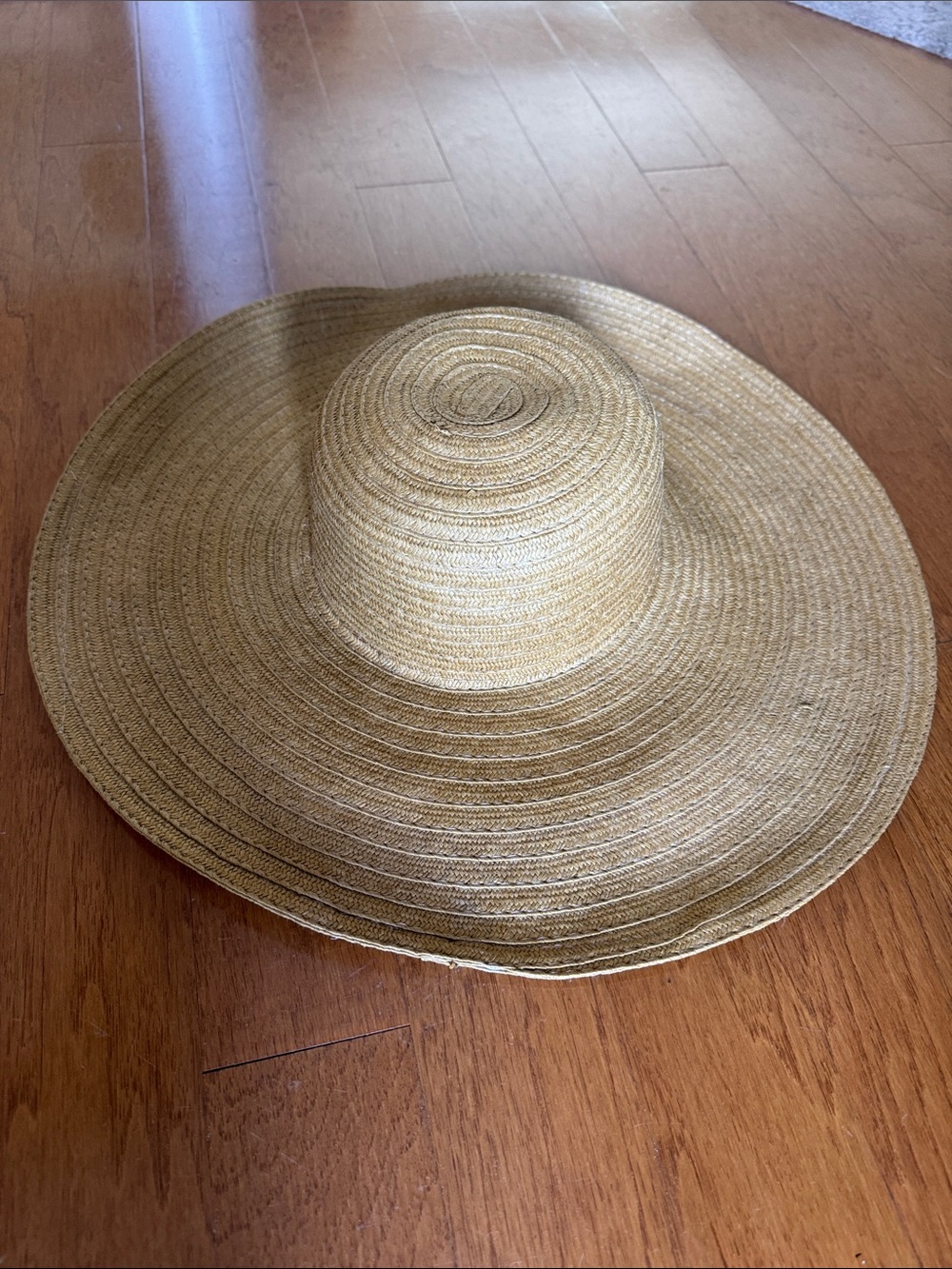 Straw Wide Brim Sun Hat in Natural Tan
